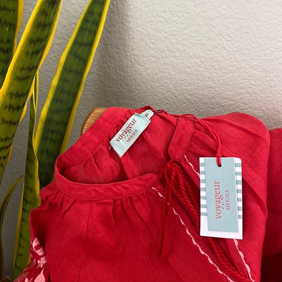 Mersea Linen Palermo Embroidered Maxi  Dress - Picture 6 of 13